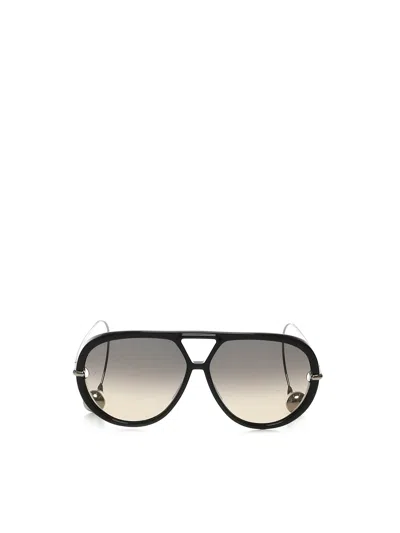 BOTTEGA VENETA DROP AVIATOR GLASSES