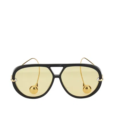 Bottega Veneta 'drop' Aviator Sunglasses In Orange