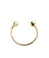 Bottega Veneta Womens Yellow Gold Drop 925 Sterling-silver Bracelet In Yellow