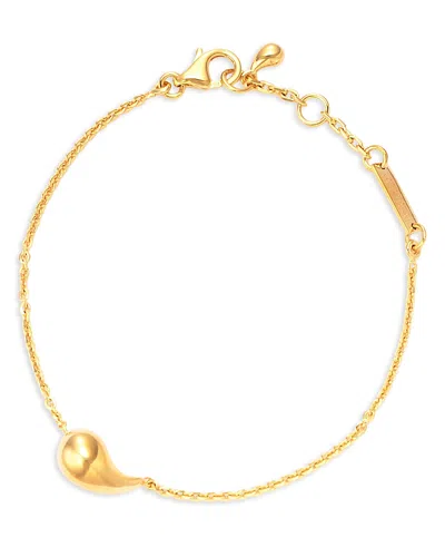 Bottega Veneta Drop Chain Bracelet In Gold