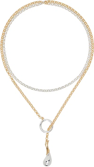 Bottega Veneta Drop Chain Necklace