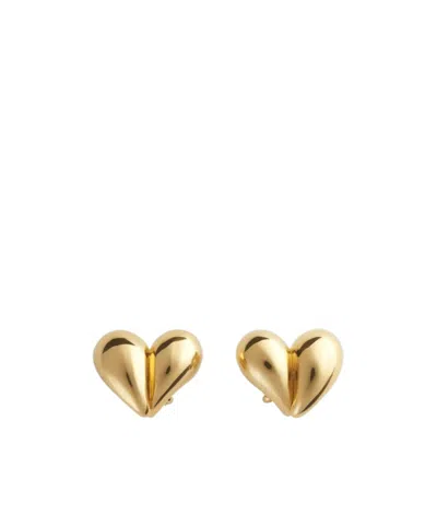 Bottega Veneta Drop Clip-ohrringe In Gold
