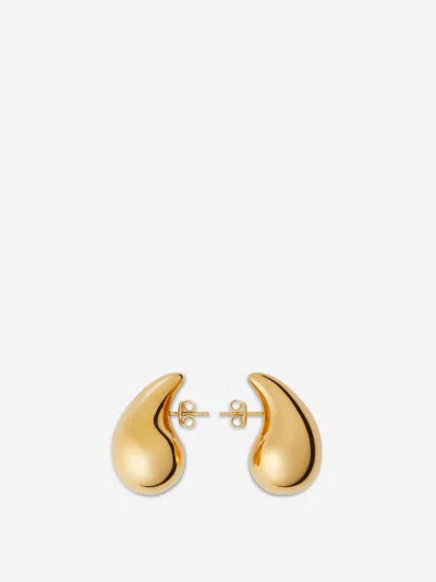 Bottega Veneta Large Drop Sterling-silver Earrings In Yellow