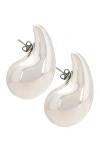 Bottega Veneta Drop Earrings In Silver