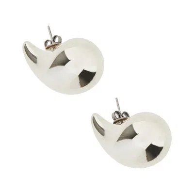 Bottega Veneta 'drop' Earrings In Silver