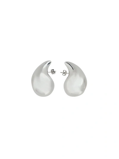 Bottega Veneta Drop Earrings In Silver/silver