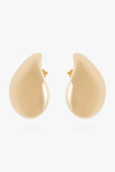 Bottega Veneta Womens Yellow Gold Bv Drop Earrings