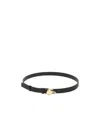 Bottega Veneta Drop Fondente Belt In Black