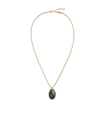 Bottega Veneta Drop Marble Pendant Necklace In Green