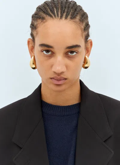 Bottega Veneta Drop Medium Earrings In Gold