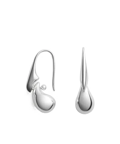 Bottega Veneta Drop Pendant Earrings In Metallic