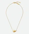 Bottega Veneta Drop Pendant Necklace In Gold