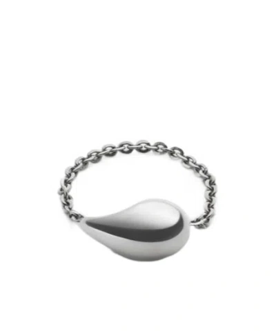 Bottega Veneta Drop Ring-silber In Metallic