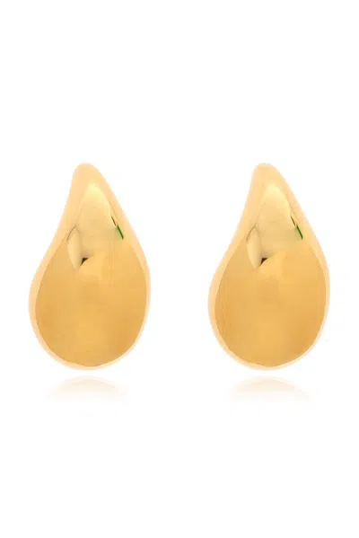 Bottega Veneta Drop Shaped Earrings In Gold