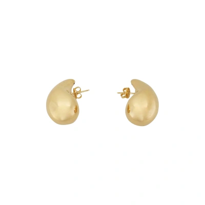 Pre-owned Bottega Veneta Drop Shaped Earrings 'yellow Gold'