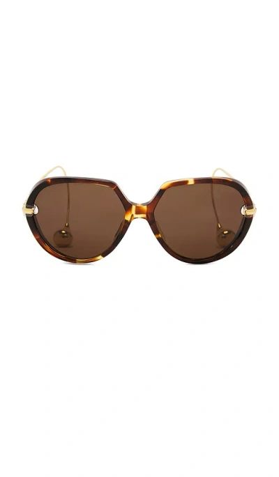 Bottega Veneta Drop Sunglasses In Brown