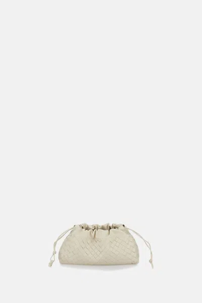 Bottega Veneta Dust Bag Pouch With Chain In Sand