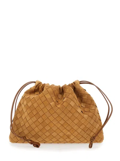 Bottega Veneta Dustbag Intrecciato 15 Light Suede Cashmer