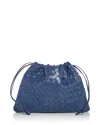 Bottega Veneta Dustbag Intrecciato Leather Shoulder Bag In White