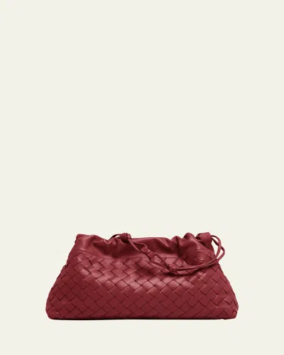 Bottega Veneta Dustbag Notte Leather Shoulder Bag In Burgundy