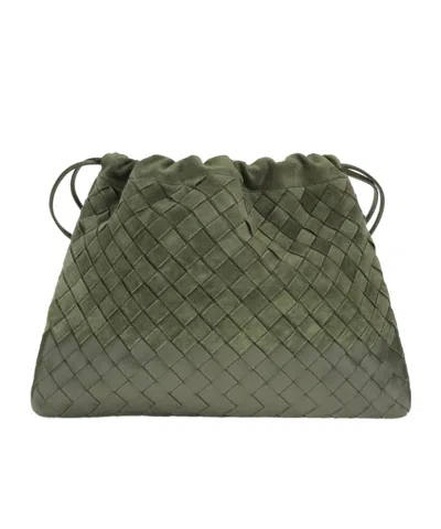 Bottega Veneta Dustbag Shoulder Bag In Green