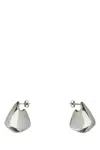 Bottega Veneta Silver Fin Earrings In Silver