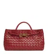 Bottega Veneta Andiamo East-west Rosewood Bag In Red