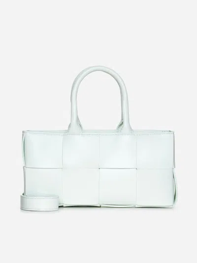 Bottega Veneta East-west Arco Tote Mini Nappa Leather Bag In Glacier