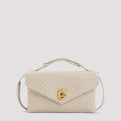 Bottega Veneta Ecru Knot Lock Shoulder Bag