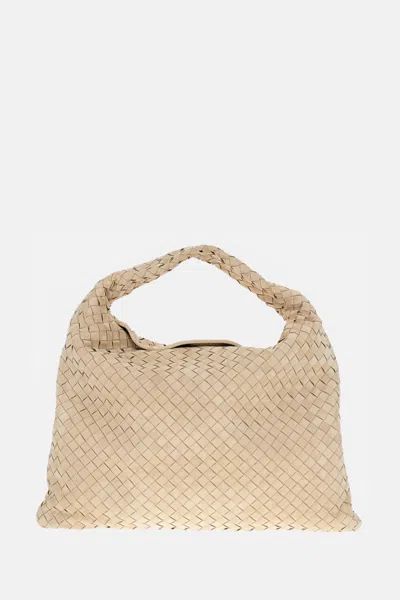 Bottega Veneta Ecru Large Hop Handbag In White