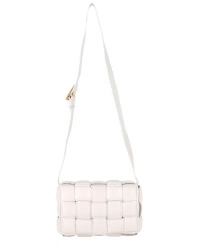 Bottega Veneta Ecru Sheep Leather Padded Cassette Shoulder Bag (authentic Pre-  Loved) In White