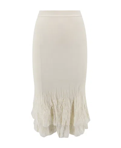 BOTTEGA VENETA BOTTEGA VENETA FLOWER MIDI SKIRT