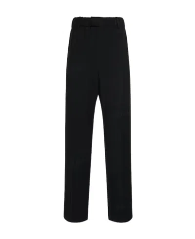 Bottega Veneta Elastic Belt Wool Casual Pants In Black
