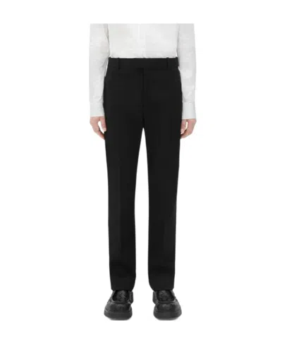 Bottega Veneta Elastic Blended Dress Trousers In Black