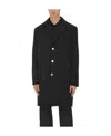 Bottega Veneta Elastic Nylon Jacket With Washing Effect In Black