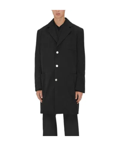 Bottega Veneta Elastic Nylon Jacket With Washing Effect In Black