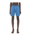 Bottega Veneta Elastic Waist Beach Shorts In Brown