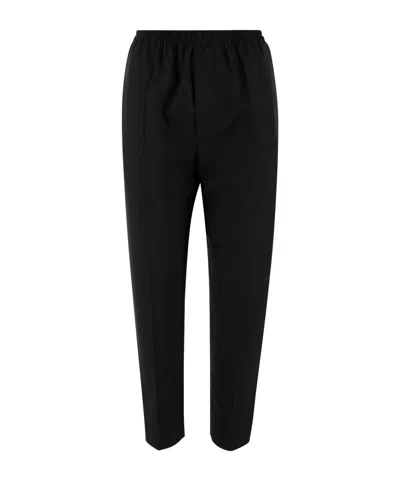 Bottega Veneta Elastic Waist Casual Pants In Black
