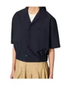 Bottega Veneta Elastic Waist Shorts In Black