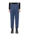 Bottega Veneta Elastic Waist Sweatpants In Blue