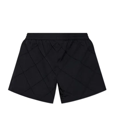 Bottega Veneta Elastic Waist Swimming Trunks In Black