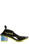 Bottega Veneta Logo Elasticated Sandals In Black