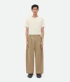 Bottega Veneta Elasticated Tech Nylon Trousers In Beige