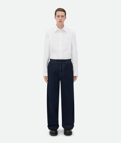Bottega Veneta Elasticated Tech Nylon Trousers In Blue