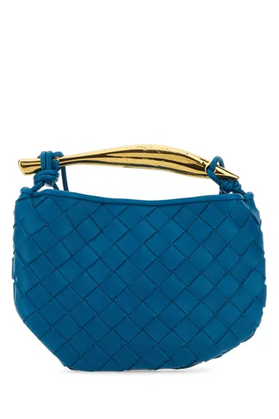Bottega Veneta Electric Blue Leather Sardine Handbag In Deeppacific