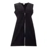 Bottega Veneta Elegant Black Viscose Dress Essentials In Black