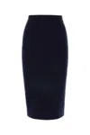 Bottega Veneta Midnight Blue Cashmere Blend Skirt In Navy