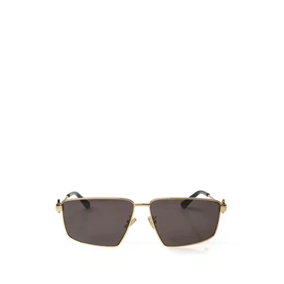 Bottega Veneta Elegant Multicolor Metal Sunglasses In Brown