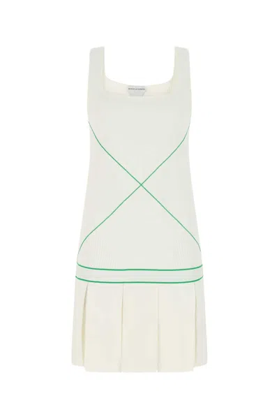 Bottega Veneta Elegant White Viscose-blend Dress For Women