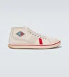 Bottega Veneta Men's Eliot Mid-top Sneakers In Neutral
